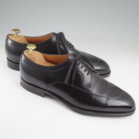 極上★CALMANTHOLOGY/カルマンソロジー SIZE 8【定価￥129,800-★(仏)デュプイ社のサドルカーフ/A862】Uチップ/黒/メンズ★m539