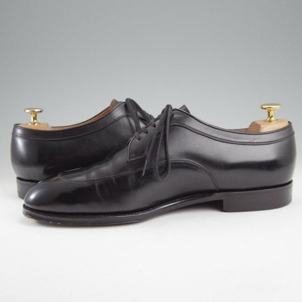 極上★CALMANTHOLOGY/カルマンソロジー SIZE 8【定価￥129,800-★(仏)デュプイ社のサドルカーフ/A862】Uチップ/黒/メンズ★m539