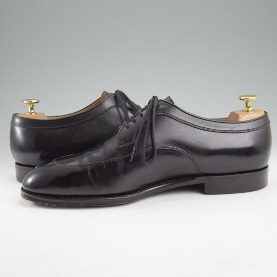 極上★CALMANTHOLOGY/カルマンソロジー SIZE 8【定価￥129,800-★(仏)デュプイ社のサドルカーフ/A862】Uチップ/黒/メンズ★m539
