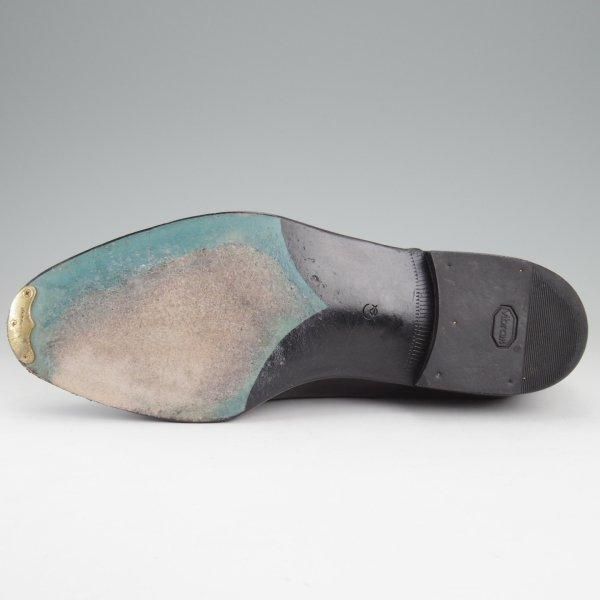 極上★CALMANTHOLOGY/カルマンソロジー SIZE 8【定価￥129,800-★(仏)デュプイ社のサドルカーフ/A862】Uチップ/黒/メンズ★m539