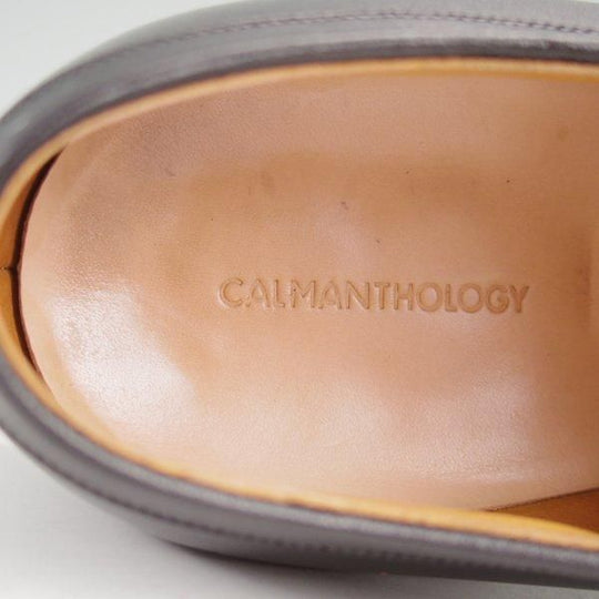 極上★CALMANTHOLOGY/カルマンソロジー SIZE 8【定価￥129,800-★(仏)デュプイ社のサドルカーフ/A862】Uチップ/黒/メンズ★m539