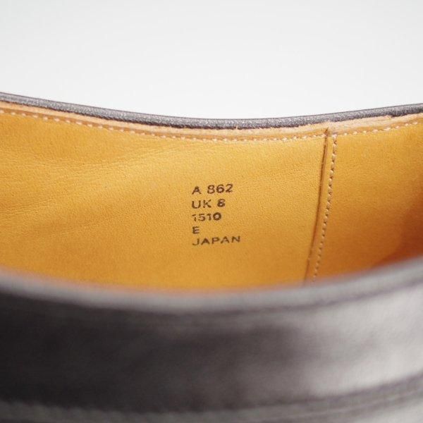 極上★CALMANTHOLOGY/カルマンソロジー SIZE 8【定価￥129,800-★(仏)デュプイ社のサドルカーフ/A862】Uチップ/黒/メンズ★m539