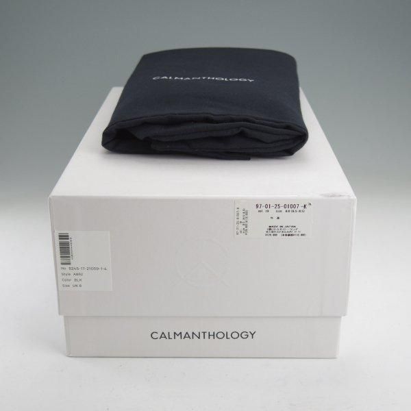 極上★CALMANTHOLOGY/カルマンソロジー SIZE 8【定価￥129,800-★(仏)デュプイ社のサドルカーフ/A862】Uチップ/黒/メンズ★m539
