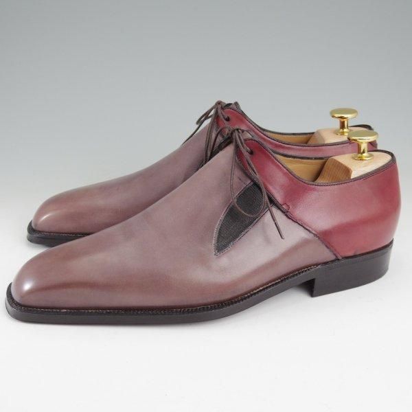 極美品★(仏)ベルルッティ UK7程度【オーダー価格100万円〜★ビスポーク品/シュール・ムジュール】純正ツリー付/Vフロント/Berluti★m540