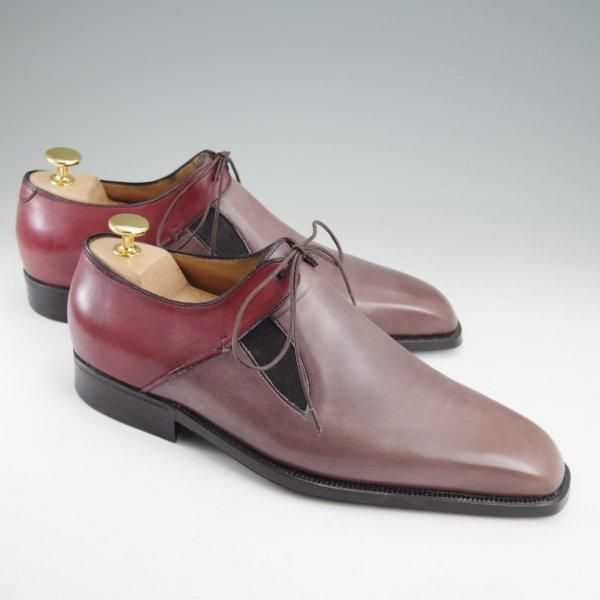 極美品★(仏)ベルルッティ UK7程度【オーダー価格100万円〜★ビスポーク品/シュール・ムジュール】純正ツリー付/Vフロント/Berluti★m540