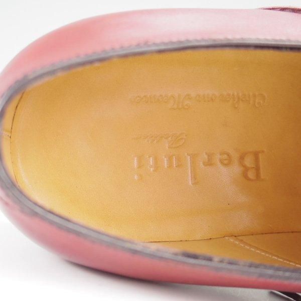 極美品★(仏)ベルルッティ UK7程度【オーダー価格100万円〜★ビスポーク品/シュール・ムジュール】純正ツリー付/Vフロント/Berluti★m540
