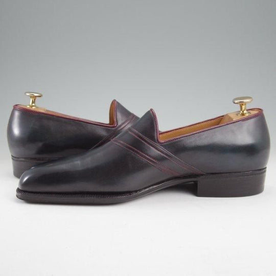 極美品★(仏)ベルルッティ UK7程度【オーダー価格100万円〜★ビスポーク品/シュール・ムジュール】純正ツリー付/ローファー/Berluti★m541