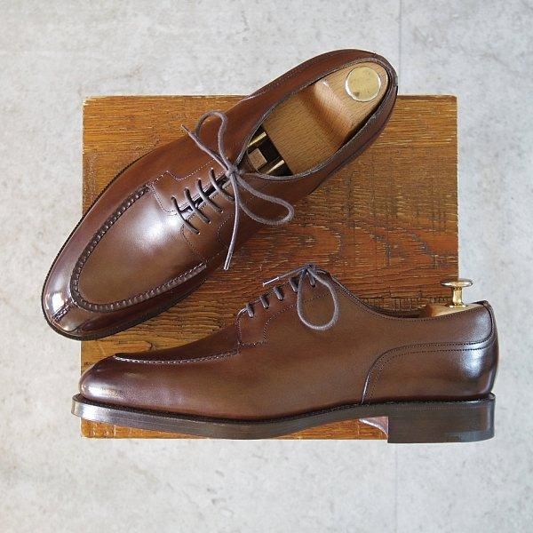 未使用★エドワードグリーン 7E【現行定価￥273,900-★DOVER/ドーバー/32ラスト】スキンステッチ/Uチップ/濃茶/EDWARD GREEN★m543