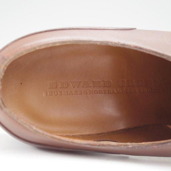未使用★エドワードグリーン 7E【現行定価￥273,900-★DOVER/ドーバー/32ラスト】スキンステッチ/Uチップ/濃茶/EDWARD GREEN★m543