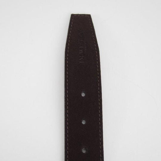 ほぼ試着程度★J.M.ウエストン 90cm【現行定価￥77,000-★カーフ＆スエード両面で使用可/ヴァイスヴァーサベルト】濃茶/Weston★m545