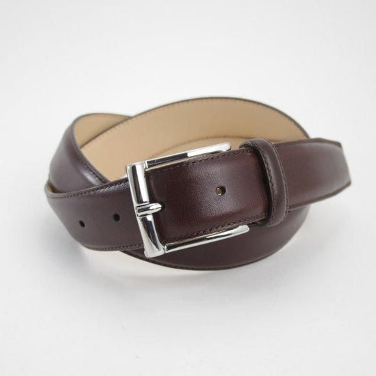 美品★クロケット&ジョーンズ 32インチ【定価￥33,000-★ベルト/カーフ/濃茶】ビジネス/本革/メンズ/レザー/Crockett&Jones★m546