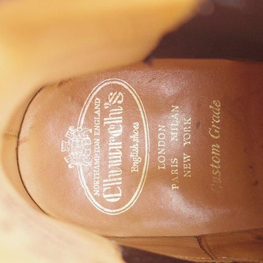 ★チャーチ 85F/UK8.5【貴重★シャノンと同じ103ラスト/GRETTON】サイドゴアブーツ/ロイスカーフ/赤茶/Church's★m547