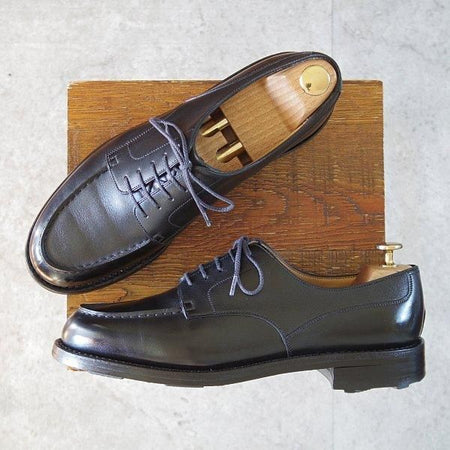 極上★J.M.ウエストン 7.5C【現行定価￥168,300-★ロシアンカーフ/ゴルフ/GOLF】641/31ラスト/Uチップ/黒/Weston/ウェストン★m549