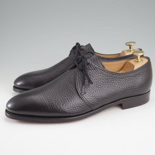 未使用★ジョンロブ 6.5E【定価￥280,800-★WELDON/8695ラスト/TENSILE】Vフロント/プレーントゥ/シボ革/黒/JOHN LOBB★m550