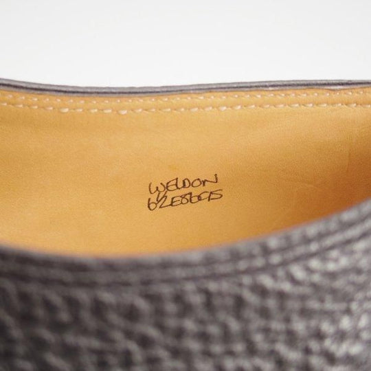 未使用★ジョンロブ 6.5E【定価￥280,800-★WELDON/8695ラスト/TENSILE】Vフロント/プレーントゥ/シボ革/黒/JOHN LOBB★m550