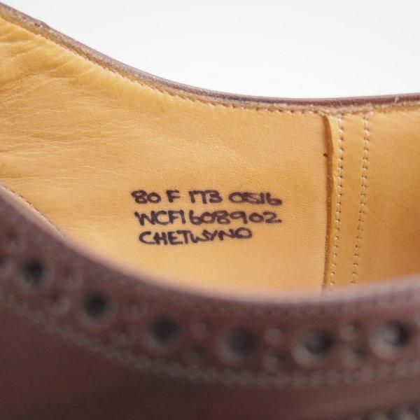 未使用★チャーチ 80F/UK8【定価￥176,000-★チェットウィンド/CHETWYND】173ラスト/フルブローグ/ネバダカーフ/濃茶/Church's★m551