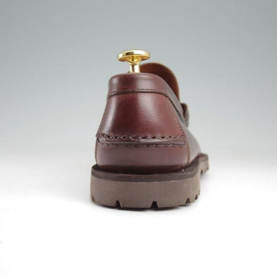 極美品★パラブーツ SIZE 5【定価￥48,400-★CORAUX RAID/コローレイド/コインローファー】カーフ/濃茶/メンズ/Paraboot★m552