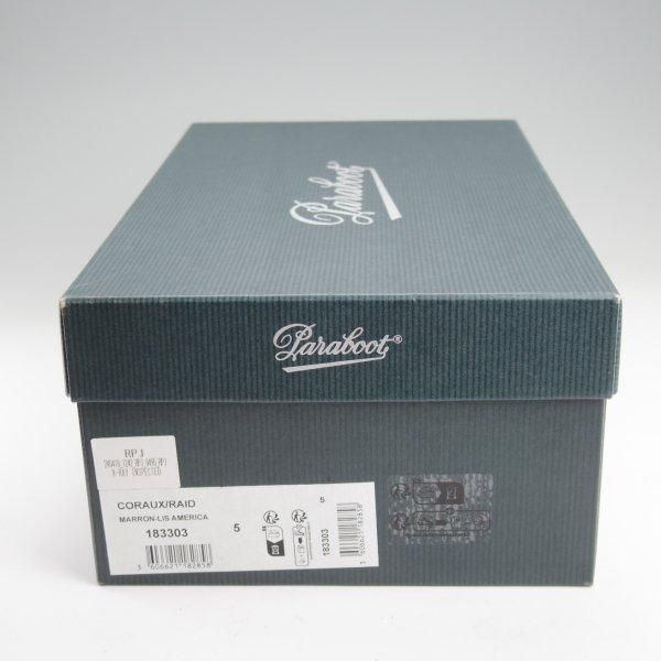 極美品★パラブーツ SIZE 5【定価￥48,400-★CORAUX RAID/コローレイド/コインローファー】カーフ/濃茶/メンズ/Paraboot★m552