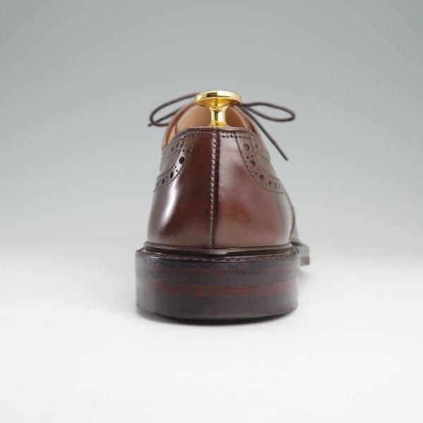 極美品★クロケット&ジョーンズ 5.5E【定価￥118,800-★ダイナイトソール仕様/NEWBY/セミブローグ】375ラスト/濃茶/Crockett&Jones★m554