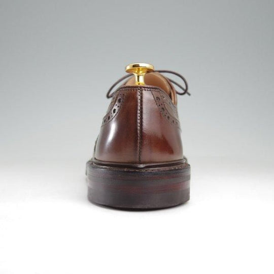 極美品★クロケット&ジョーンズ 5.5E【定価￥118,800-★ダイナイトソール仕様/NEWBY/セミブローグ】375ラスト/濃茶/Crockett&Jones★m554