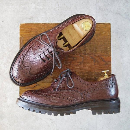 極美品★トリッカーズ SIZE 5.5【定価￥121,000-★バートン同系モデル/コマンドソール/ILKLEY】カントリーシューズ/濃茶/Tricker's★m555