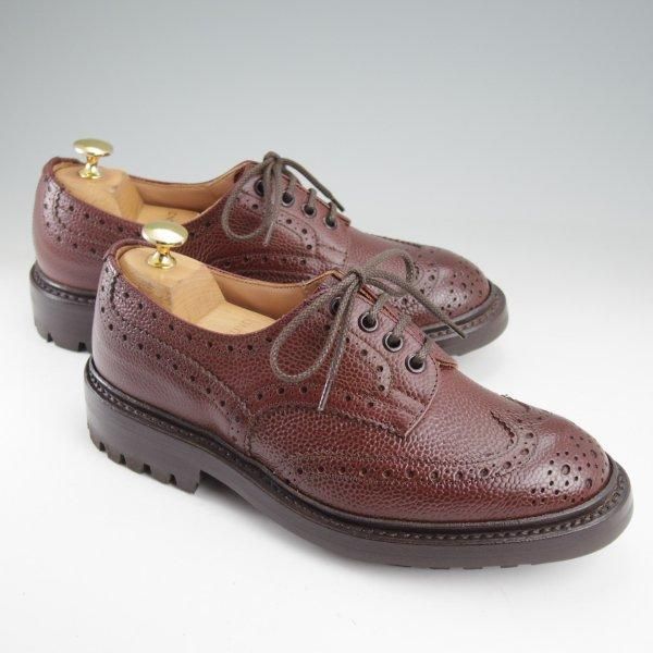 極美品★トリッカーズ SIZE 5.5【定価￥121,000-★バートン同系モデル/コマンドソール/ILKLEY】カントリーシューズ/濃茶/Tricker's★m555