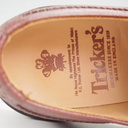 極美品★トリッカーズ SIZE 5.5【定価￥121,000-★バートン同系モデル/コマンドソール/ILKLEY】カントリーシューズ/濃茶/Tricker's★m555