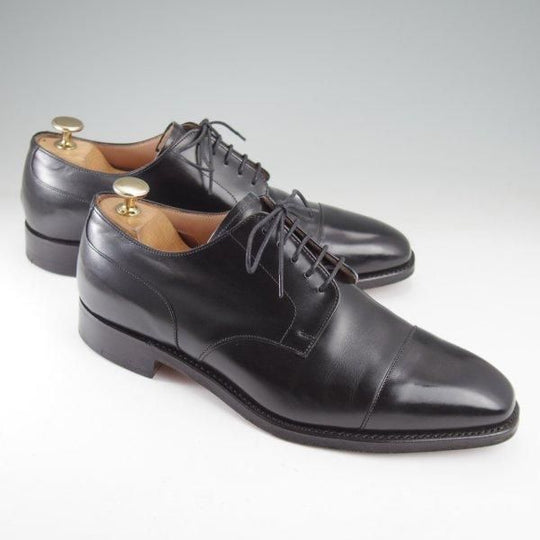 極美品★(英)チーニー 7F【貴重★(英)ポールスミス別注/3888ラスト】ストレートチップ/カーフ/黒/メンズ/Paul smith/CHEANEY★m559