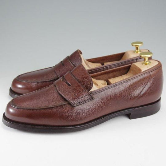 極美品★クロケット&ジョーンズ 6.5E【定価￥121,000-★RICHMOND 2/376ラスト】コインローファー/濃茶/Crockett&Jones★m560