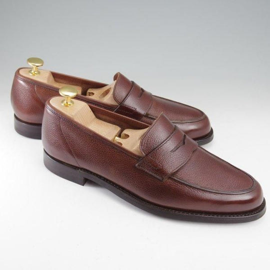 極美品★クロケット&ジョーンズ 6.5E【定価￥121,000-★RICHMOND 2/376ラスト】コインローファー/濃茶/Crockett&Jones★m560