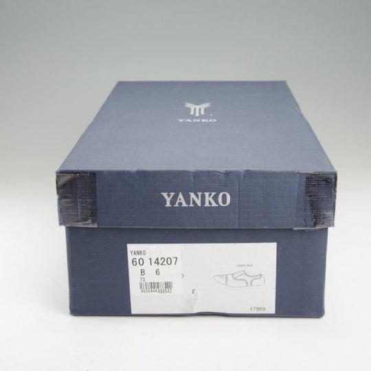 未使用★(スペイン製)YANKO/ヤンコ SIZE 6【グッドイヤーウェルテッド製法★セミブローグ/14207】カーフ/黒/メンズ★m564