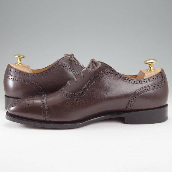 未使用★ユニオンインペリアル SIZE 7【★セミブローグ/U1824】カーフ/濃茶/メンズ/Union Imperial★m566
