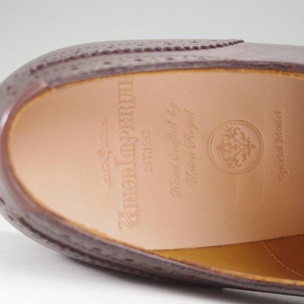 未使用★ユニオンインペリアル SIZE 7【★セミブローグ/U1824】カーフ/濃茶/メンズ/Union Imperial★m566