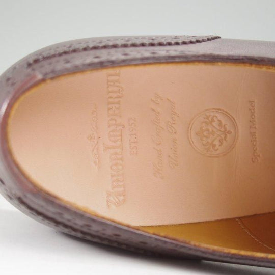 未使用★ユニオンインペリアル SIZE 7【★セミブローグ/U1824】カーフ/濃茶/メンズ/Union Imperial★m566