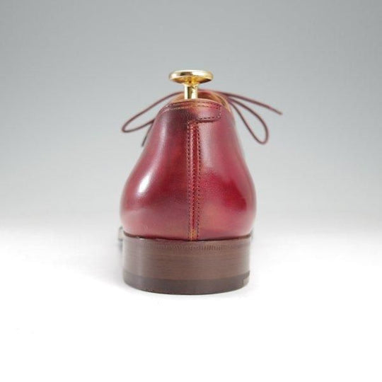 極美品★(仏)ベルルッティ SIZE 7.5【赤茶系パティーヌ★オックスフォードシューズ】ホールカット/Uチップ/カーフ/メンズ/Berluti★m568