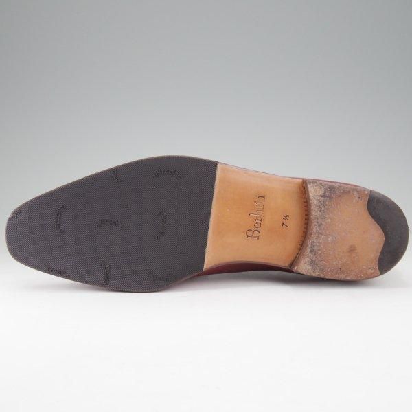 極美品★(仏)ベルルッティ SIZE 7.5【赤茶系パティーヌ★オックスフォードシューズ】ホールカット/Uチップ/カーフ/メンズ/Berluti★m568