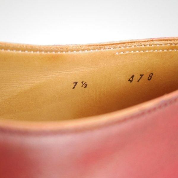 極美品★(仏)ベルルッティ SIZE 7.5【赤茶系パティーヌ★オックスフォードシューズ】ホールカット/Uチップ/カーフ/メンズ/Berluti★m568