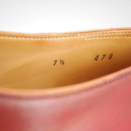 極美品★(仏)ベルルッティ SIZE 7.5【赤茶系パティーヌ★オックスフォードシューズ】ホールカット/Uチップ/カーフ/メンズ/Berluti★m568