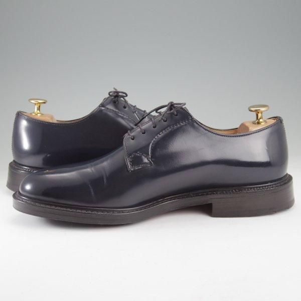 美品★チャーチ 75F/UK7.5【定価￥181,500-★シャノン/SHANNON】103ラスト/プレーントゥ/紺/メンズ/Church's★m570