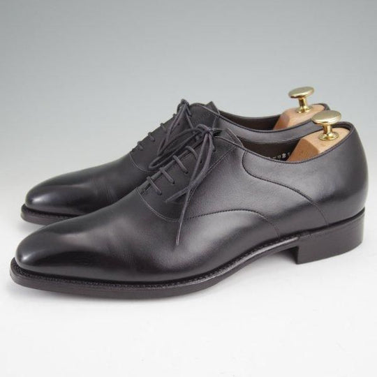 極美品★三陽山長 SIZE 6.5【定価￥80,300-★鞍之介/R309ラスト】サドルシューズ/カーフ/黒/メンズ/KURANOSUKE/Sanyo Yamacho★m573