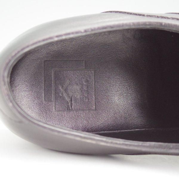 極美品★三陽山長 SIZE 6.5【定価￥80,300-★鞍之介/R309ラスト】サドルシューズ/カーフ/黒/メンズ/KURANOSUKE/Sanyo Yamacho★m573