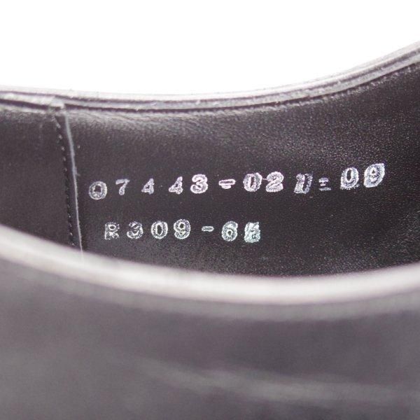極美品★三陽山長 SIZE 6.5【定価￥80,300-★鞍之介/R309ラスト】サドルシューズ/カーフ/黒/メンズ/KURANOSUKE/Sanyo Yamacho★m573