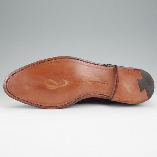 未使用★クロケット&ジョーンズ 9E【現行定価10万円以上★FINSBURY/341ラスト】SHIPS別注/フルブローグ/スエード/黒/Crockett&Jones★m574