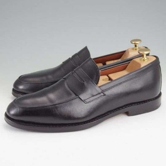 美品★(米)アレンエドモンズ 8.5D【貴重★ブルックスブラザーズ別注/BROOKS BROTHERS】コインローファー/黒/ALLEN EDMONDS★m577