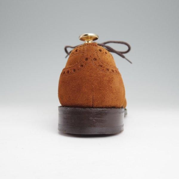 極上★チャーチ 70F/UK7【現行定価￥176,000-★ディプロマット/DIPLOMAT】173ラスト/セミブローグ/スエード/茶/メンズ/Church's★m578