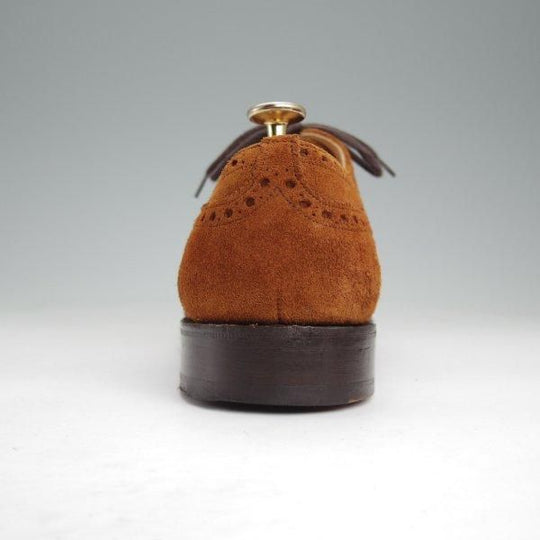 極上★チャーチ 70F/UK7【現行定価￥176,000-★ディプロマット/DIPLOMAT】173ラスト/セミブローグ/スエード/茶/メンズ/Church's★m578