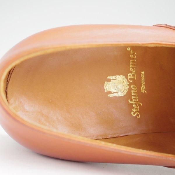 極美品★(伊)ステファノ・ベーメル SIZE 41【現行定価30万円以上★201/モンクストラップ】茶/カーフ/メンズ/Stefano Bemer★m582
