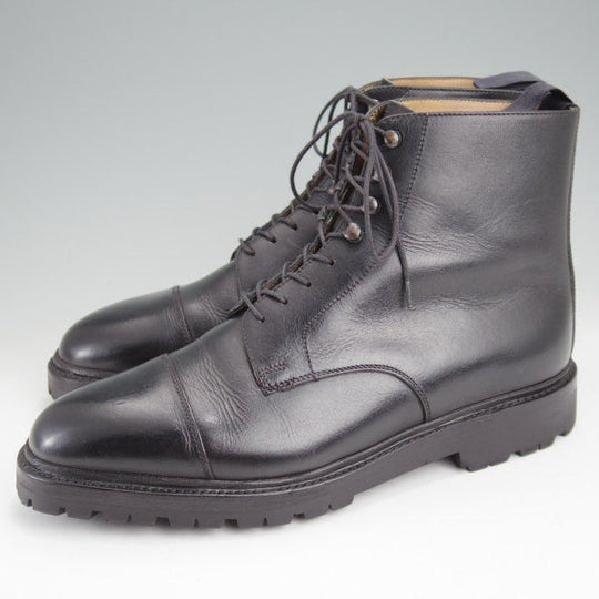 極上★(金沢)KOKON/ココン SIZE 7【貴重★ベルギー王室御用達/(ベルギー)AMBIORIX別注/AMERICA】レースアップブーツ/黒/メンズ★m583