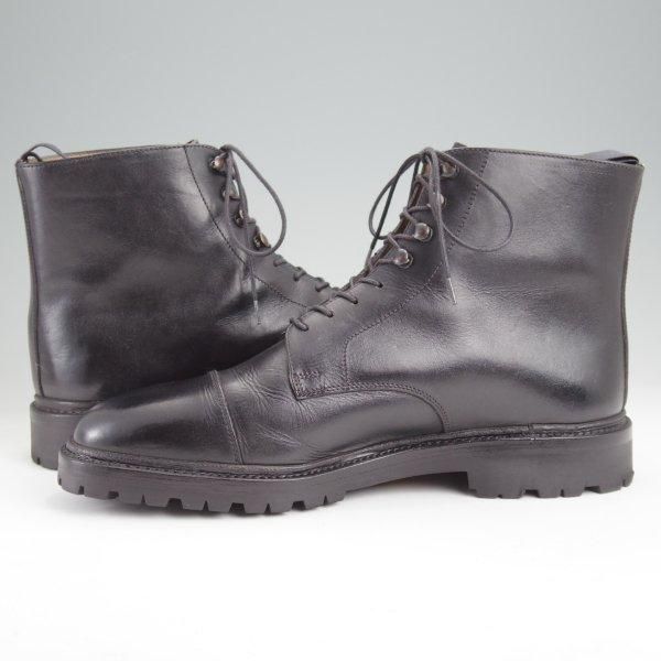 極上★(金沢)KOKON/ココン SIZE 7【貴重★ベルギー王室御用達/(ベルギー)AMBIORIX別注/AMERICA】レースアップブーツ/黒/メンズ★m583
