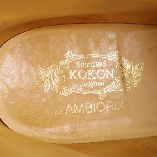 極上★(金沢)KOKON/ココン SIZE 7【貴重★ベルギー王室御用達/(ベルギー)AMBIORIX別注/AMERICA】レースアップブーツ/黒/メンズ★m583